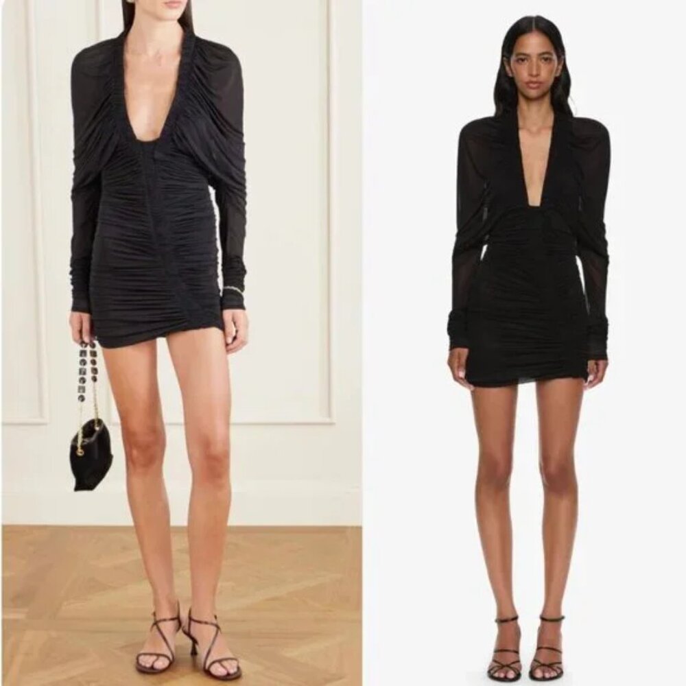Christopher Esber Orion Micro Mini Dress AU6/US2 AU4/US0 Black Party Cocktail